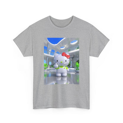 Kitty Flips The Bird In Futuristic Lounge