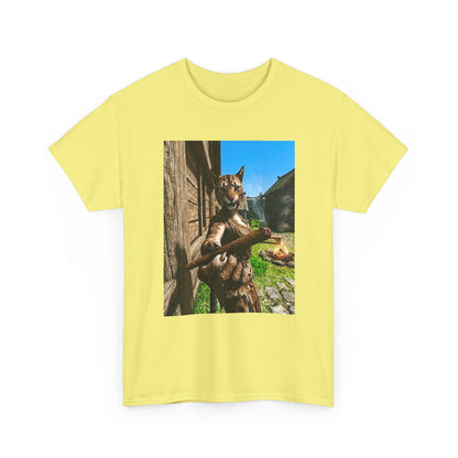 Feline Warrior Igniting Blunt Campfire Tee
