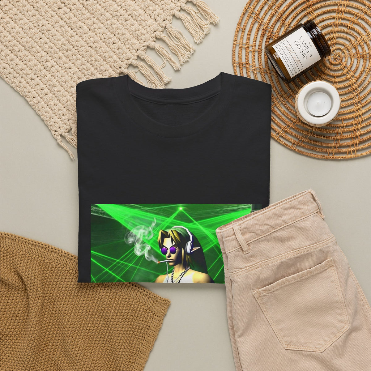 DJ Link Smoking At The Rave Tee
