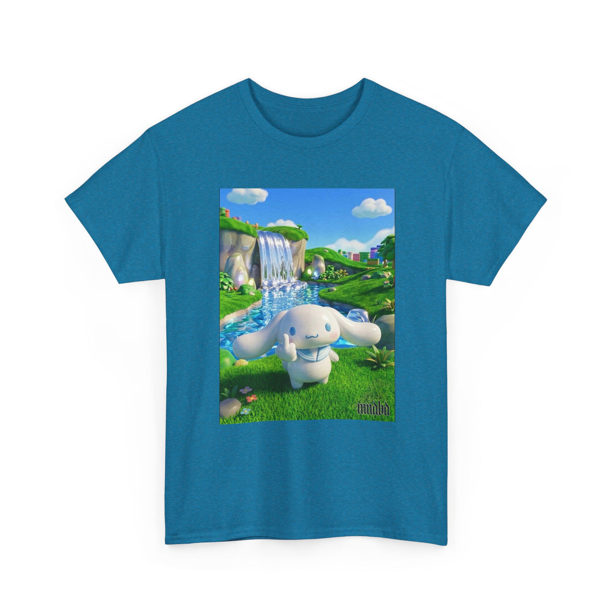 Cinnamoroll Flipping The Bird In Lush Landscape