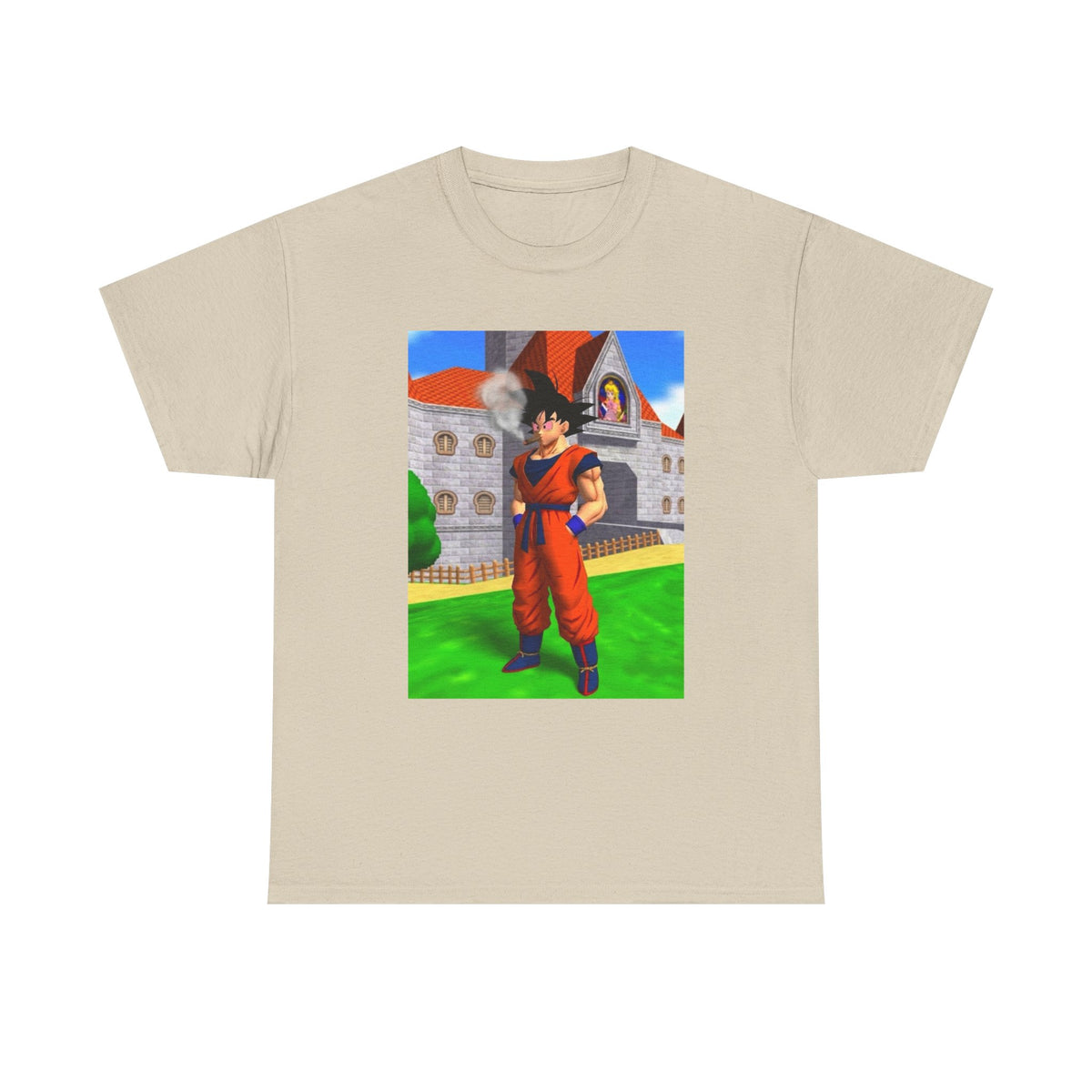 Goku Blazing Outside Peach's Castle Tee