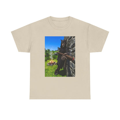 Hooded Khajiit Smoking Blunts By Fire Tee