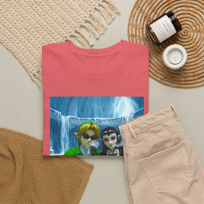 Link And Zora Chilling In Ice Cavern