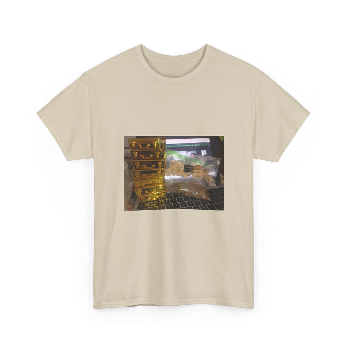 Gold Briefcase Stash Tee