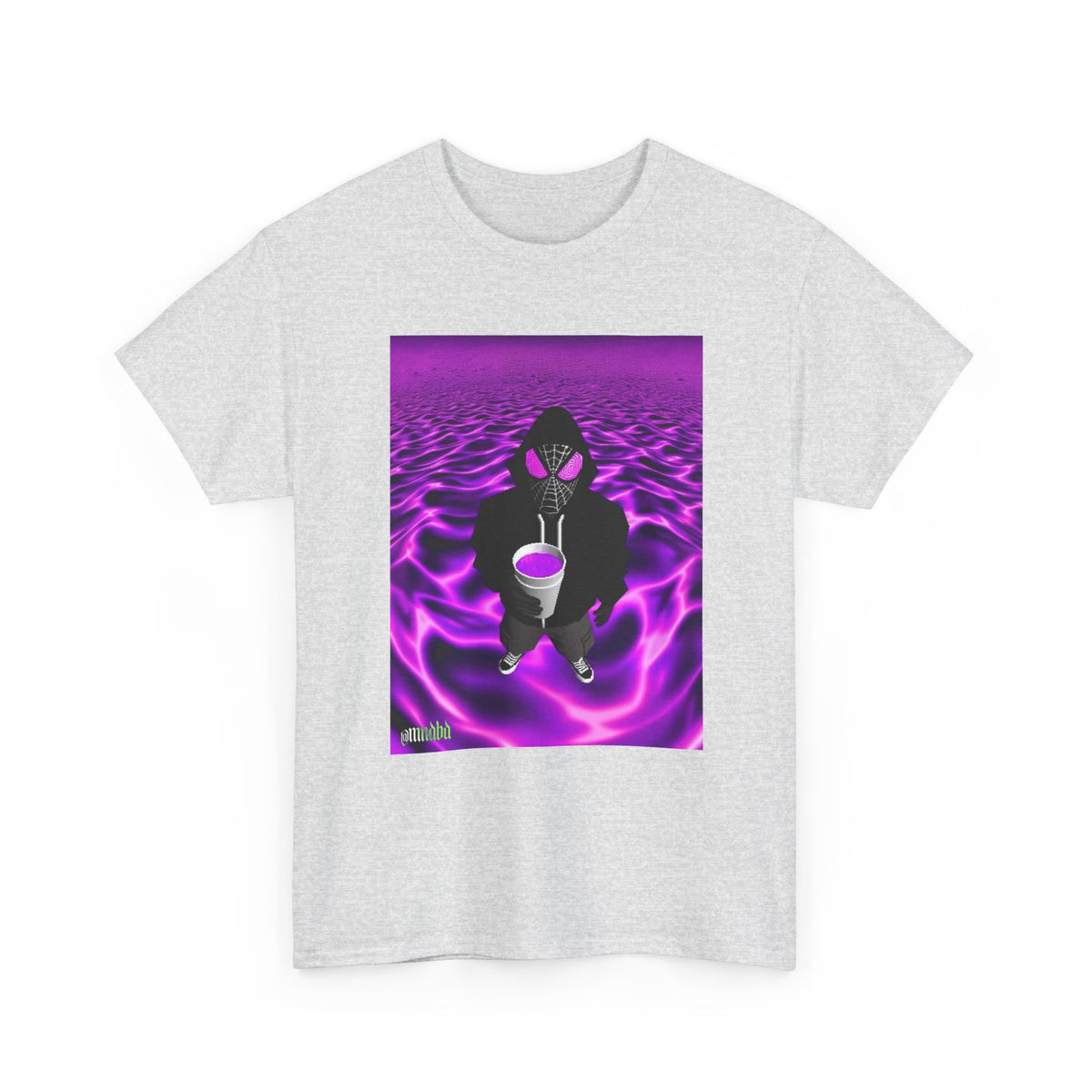 Spider-Hoodie With Purple Swirls Tee