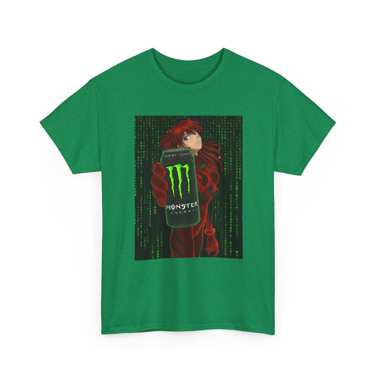 Asuka Wireframe Holding Monster Can