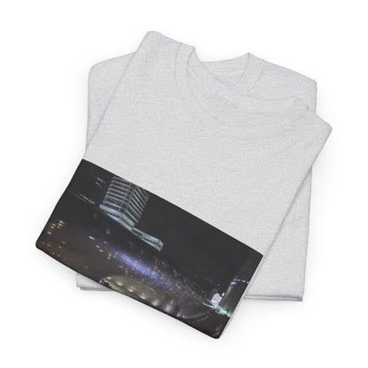 Space Station Floating Above Earth Tee