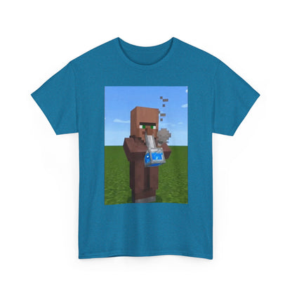 Villager Enjoying A Blocky Bong Hit