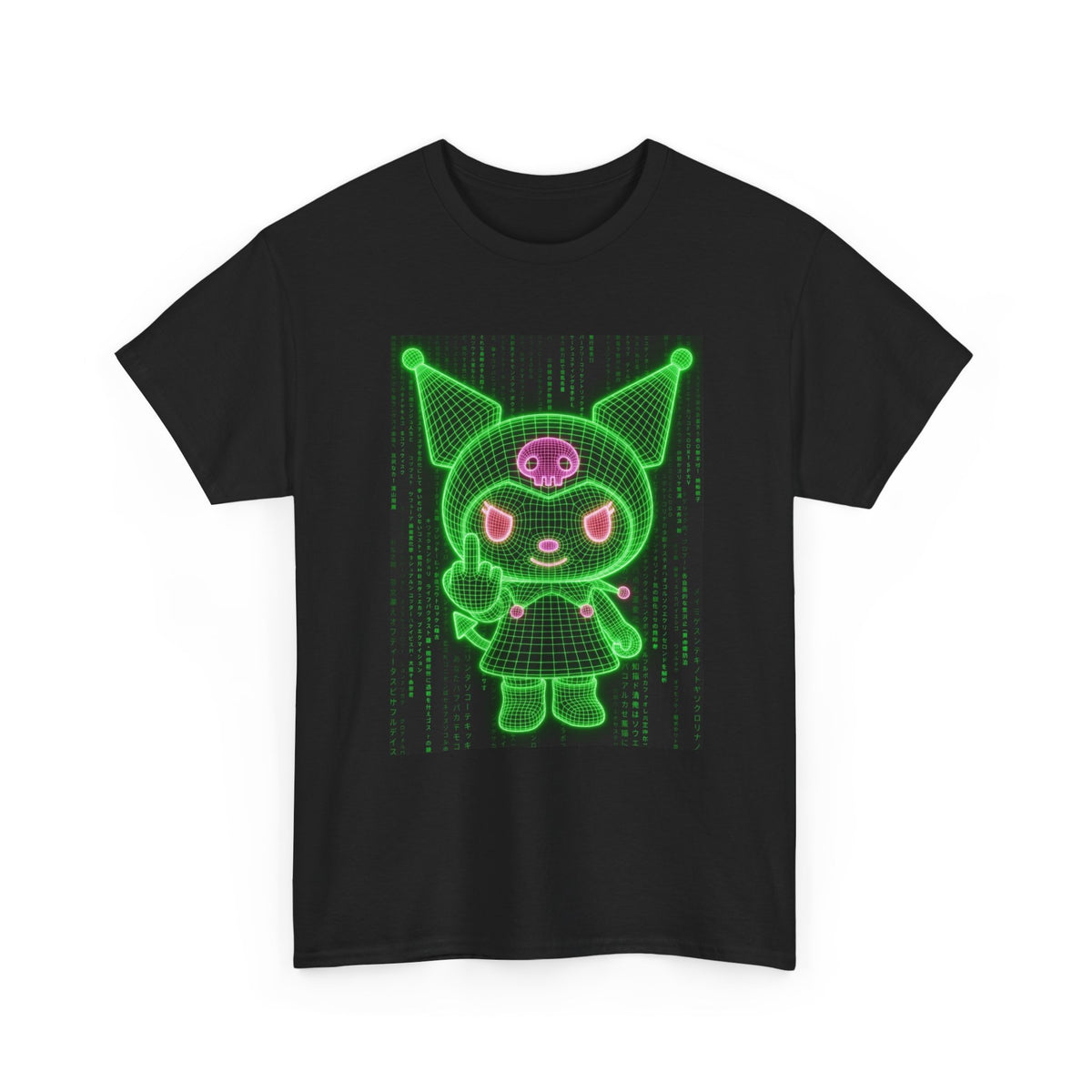 Kuromi Flipping The Bird Matrix Tee
