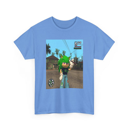Chill Green Hedgehog Smoking Blunt Tee