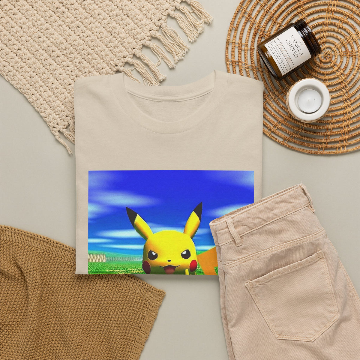 Pikachu Giving The Finger On A Bench