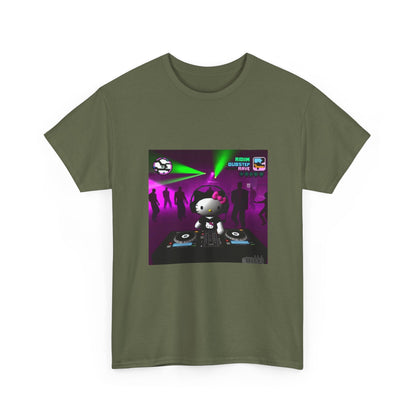 Hello Kitty DJing Dubstep Rave Tee
