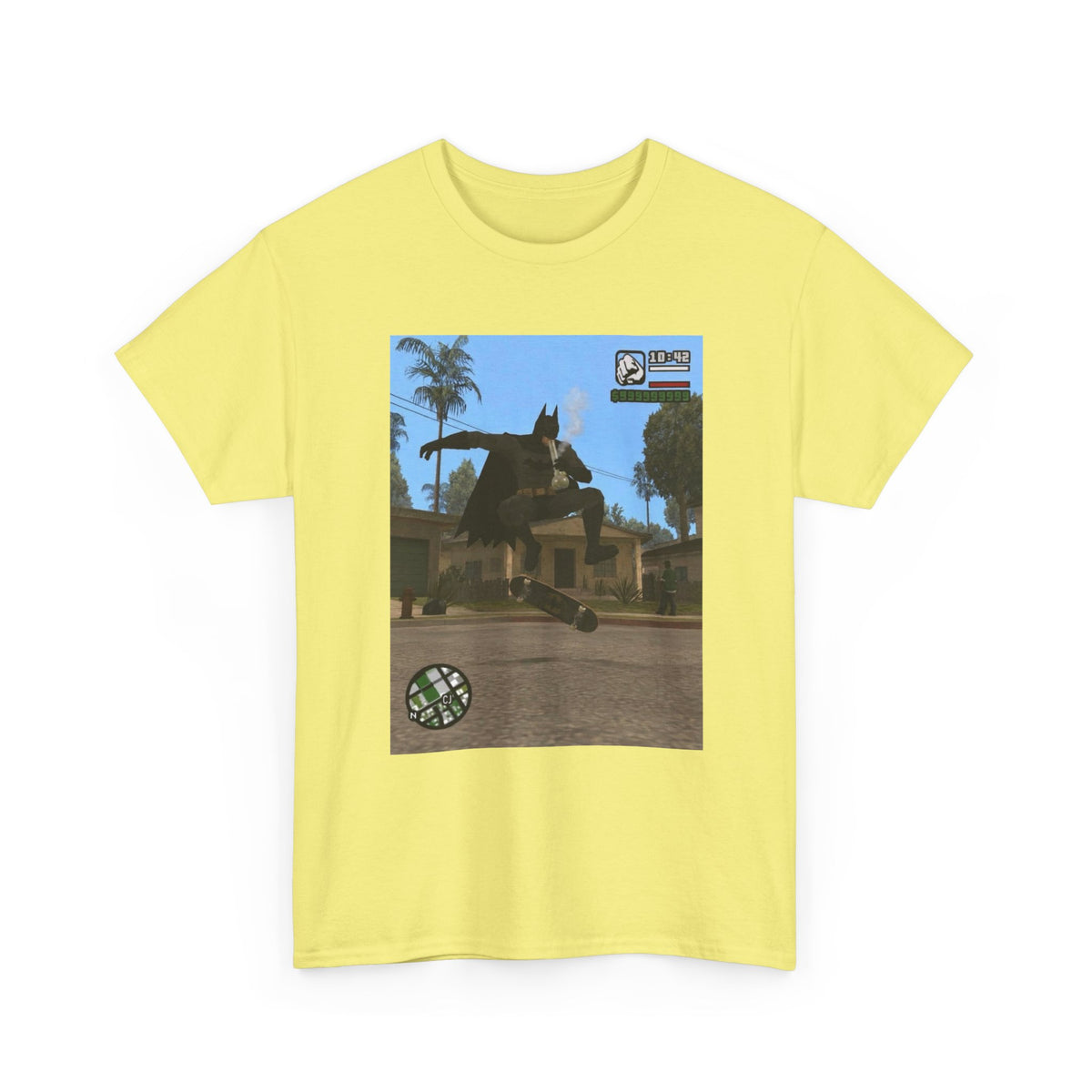 Batman Smoking Bong Skateboard Stunt Tee