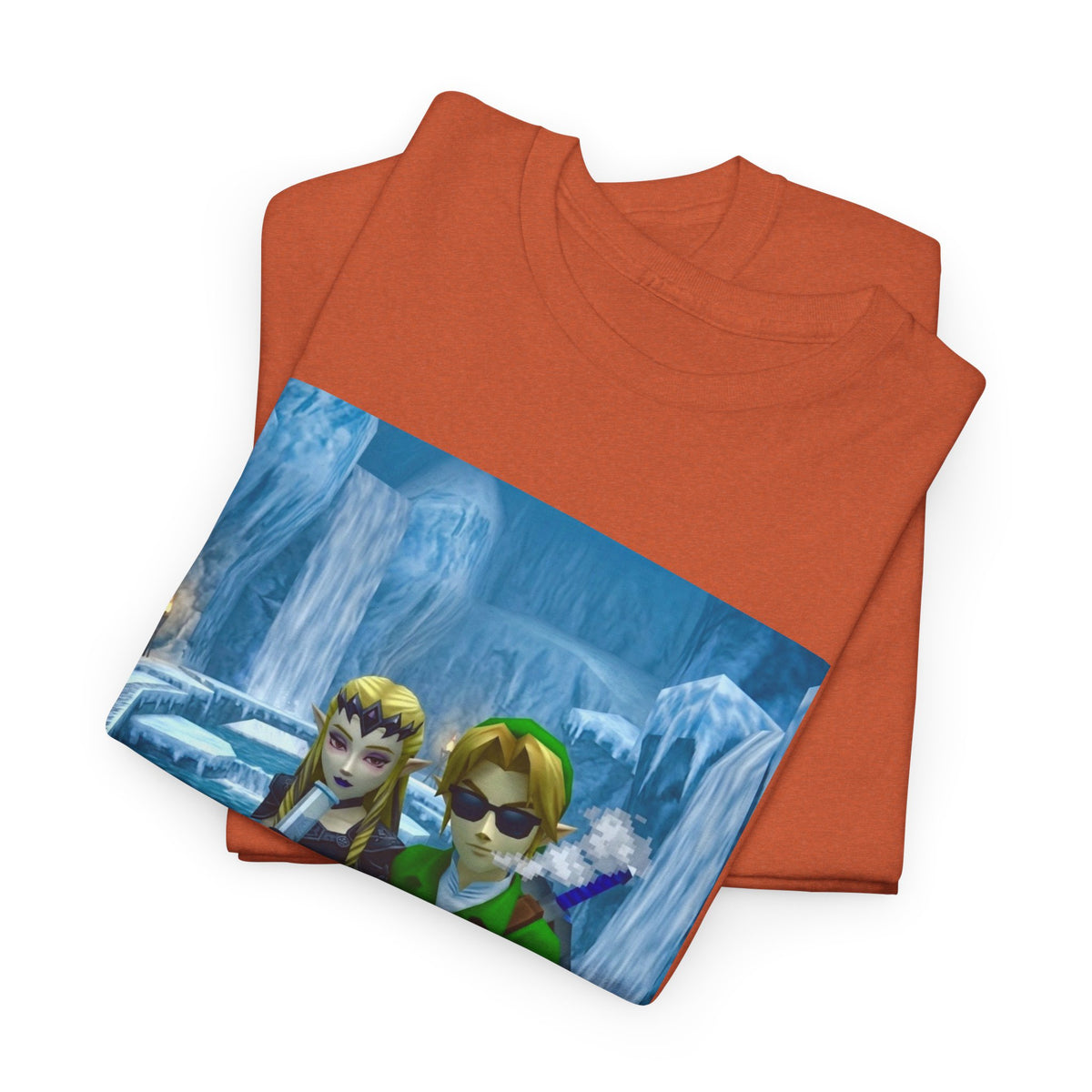 Link And Dark Zelda Chilling In Zora's Domain