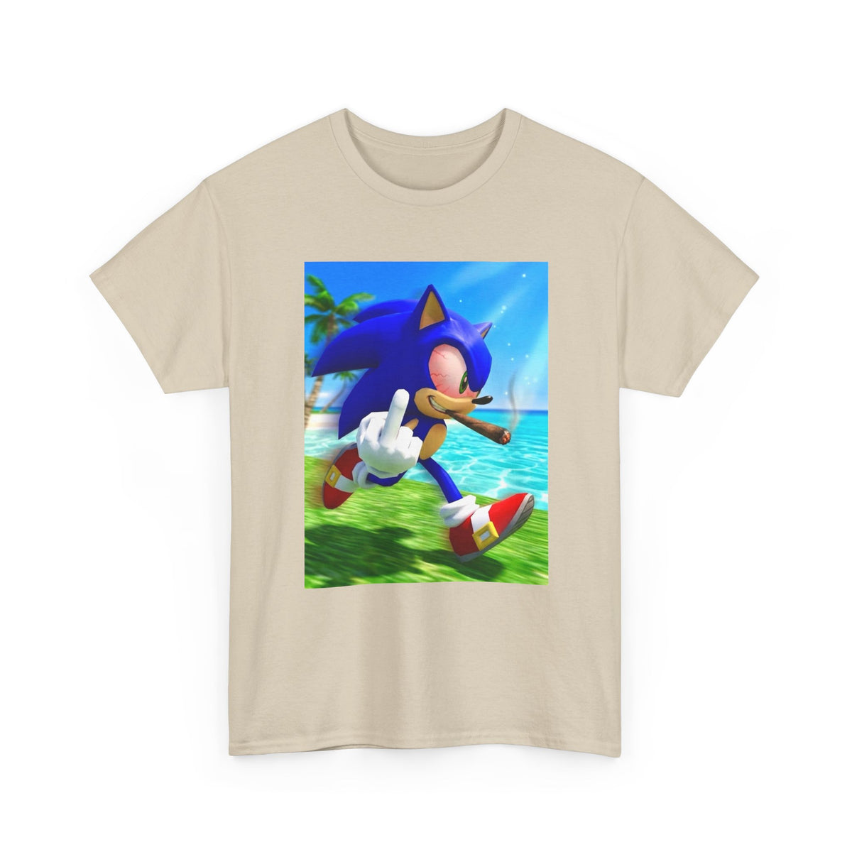Stoned Sonic Giving The Finger Tee