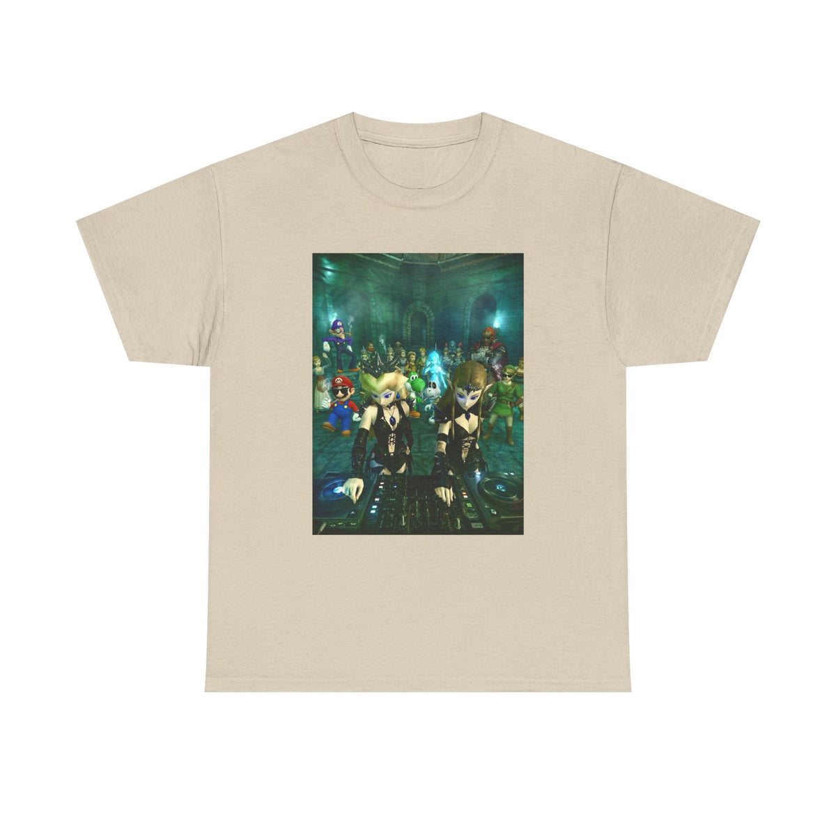 Dark Zelda DJs Gaming Party Tee
