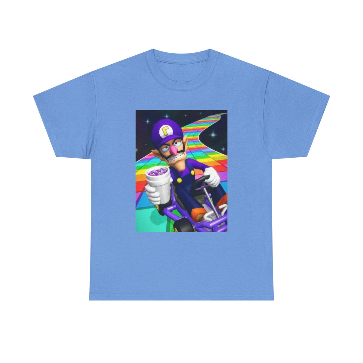 Waluigi Karting With Purple Drank Tee