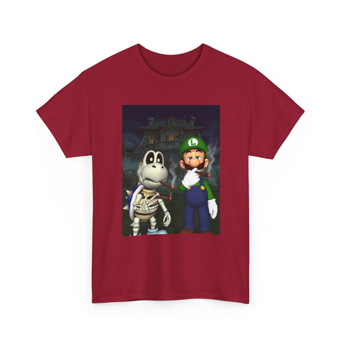 Luigi and Dry Bones Smoking Blunts Tee