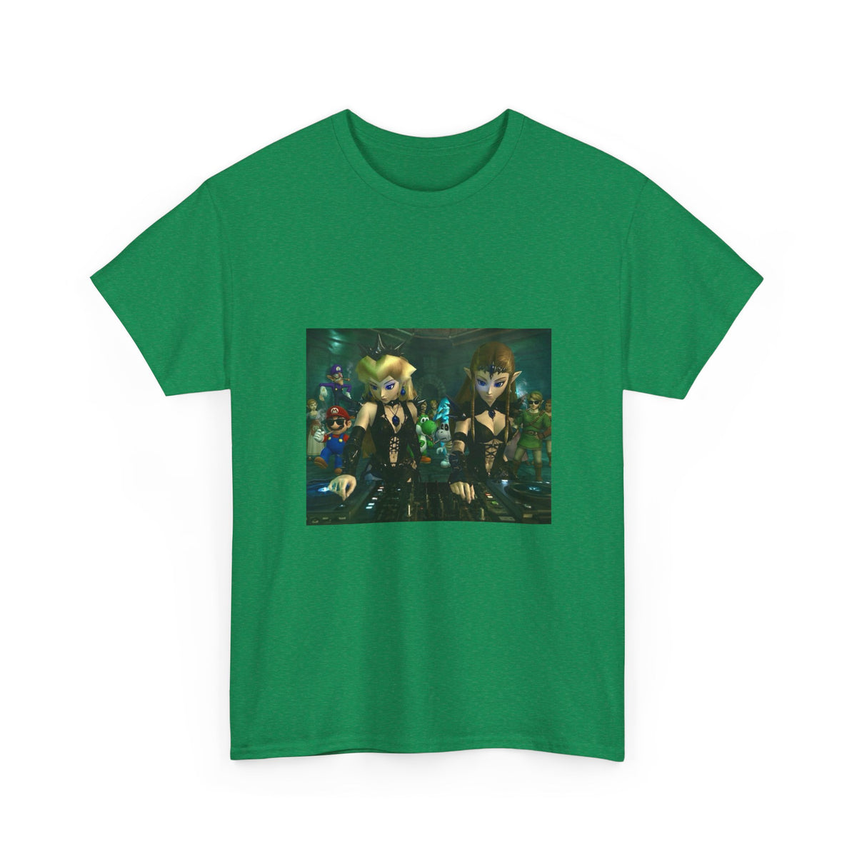 Princess Peach and Zelda DJing with Friends Tee