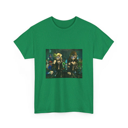 Princess Peach and Zelda DJing with Friends Tee