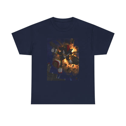 Shadow The Hedgehog With Uzi Amidst Explosion Tee