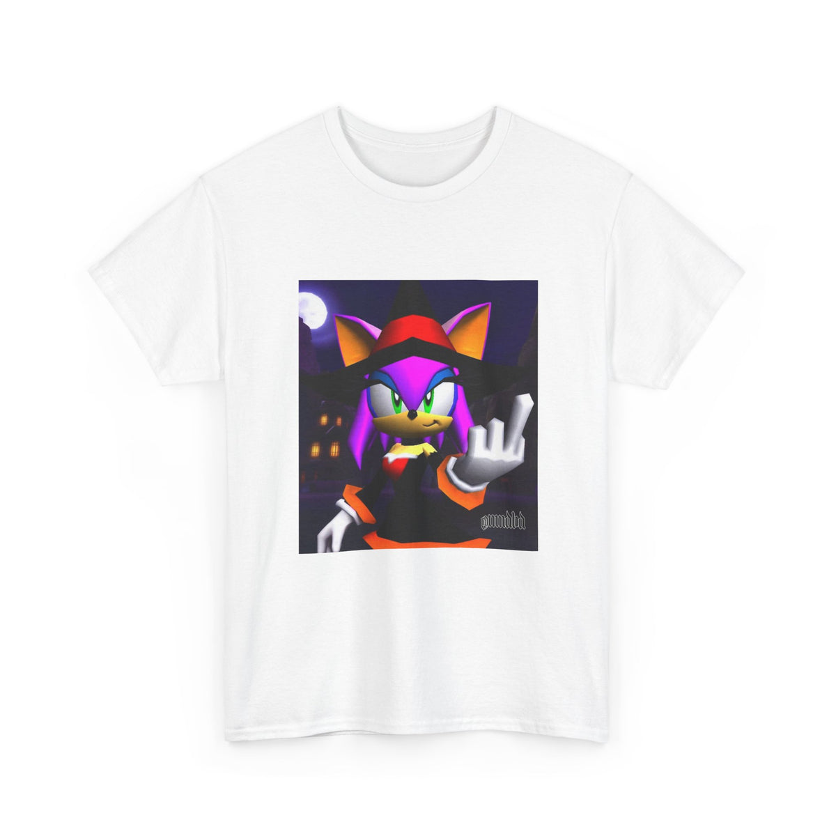 Witchy Sonic Character Giving Middle Finger