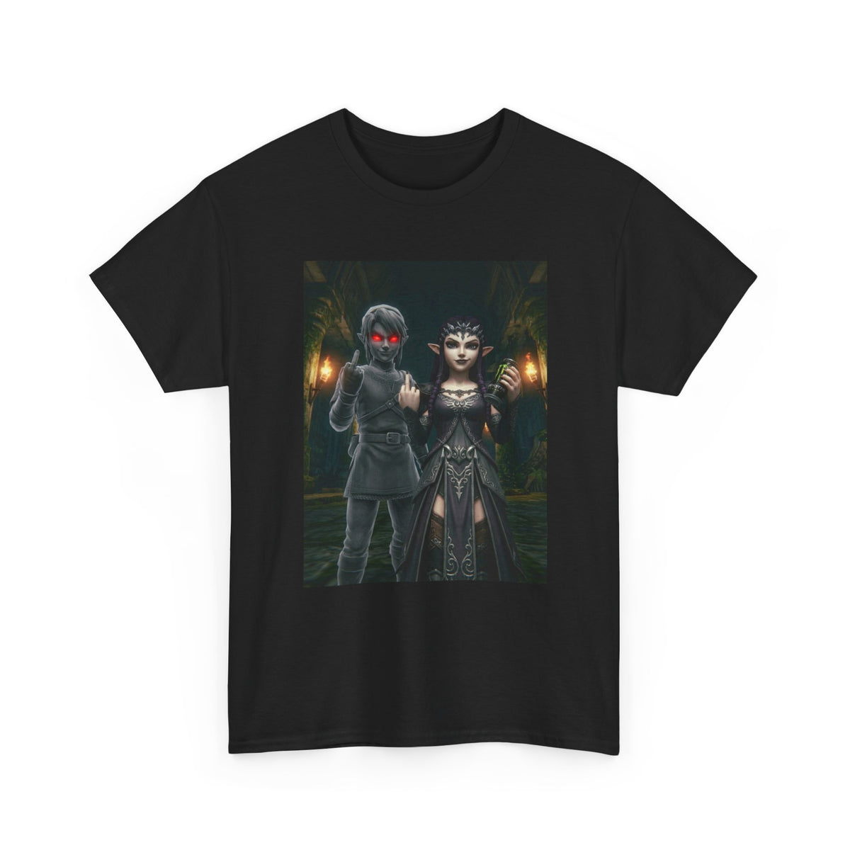 Dark Link And Elf Queen Flipping The Bird