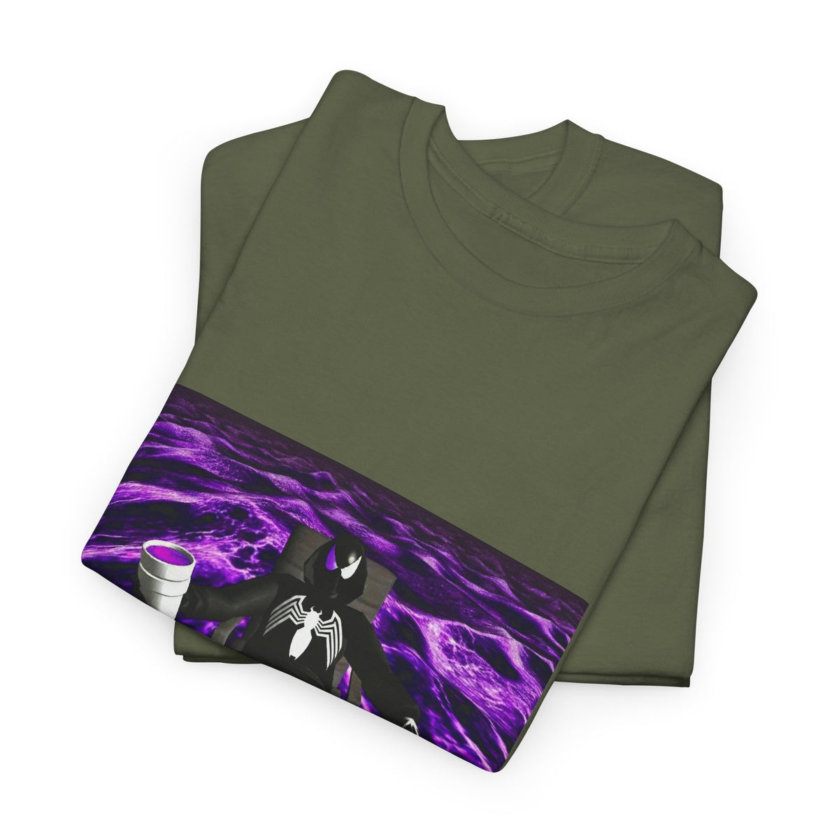 Black Spider-Man Chillin' With Lean Cup Tee