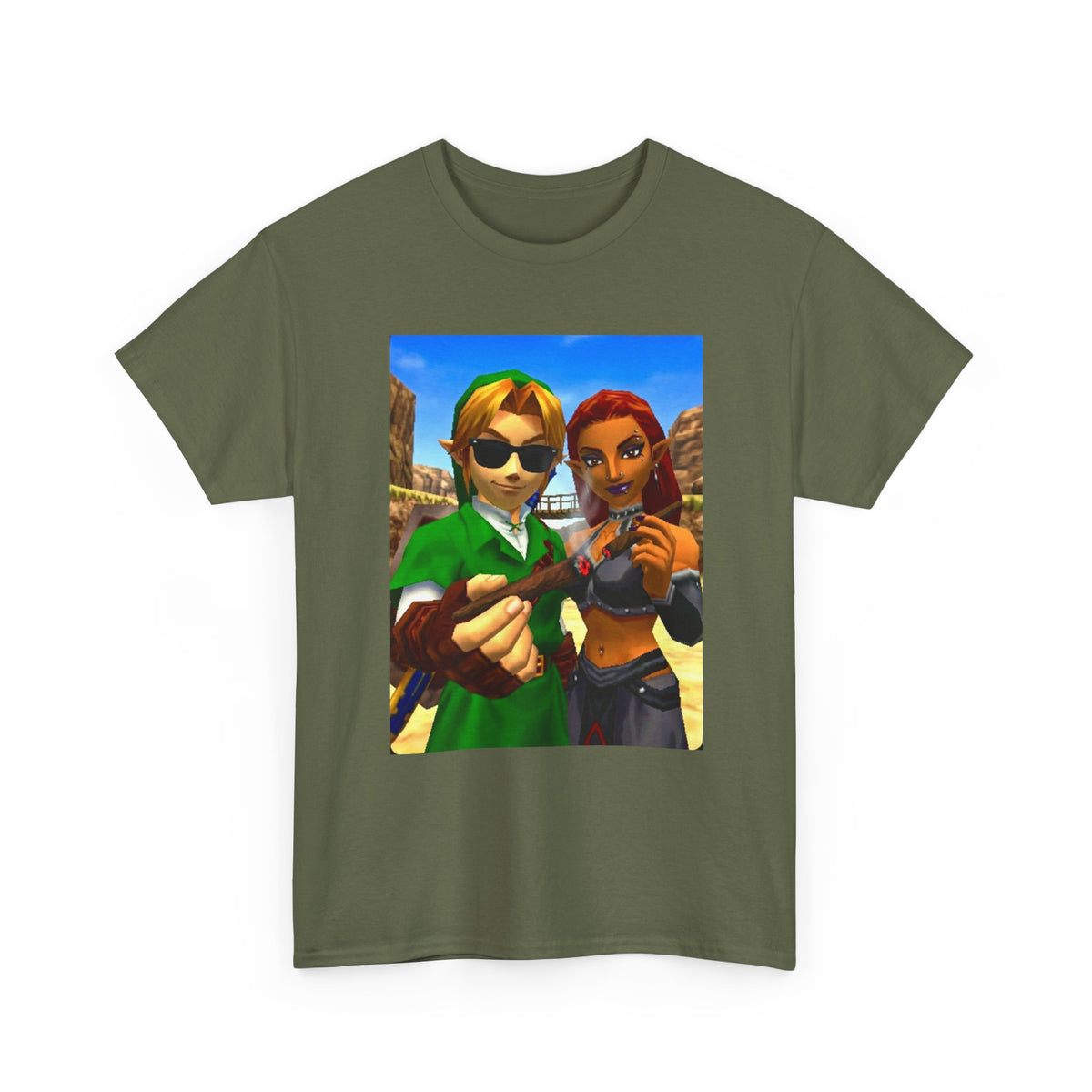 Link And Gerudo Blazing Out West Tee