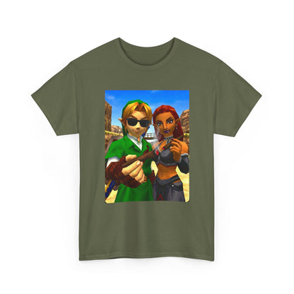 Link And Gerudo Blazing Out West Tee