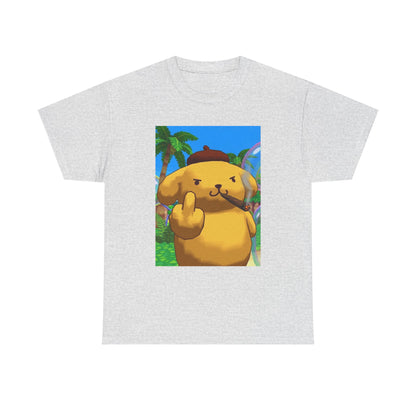 Pompompurin Smoking Blunt Flipping Bird Tee