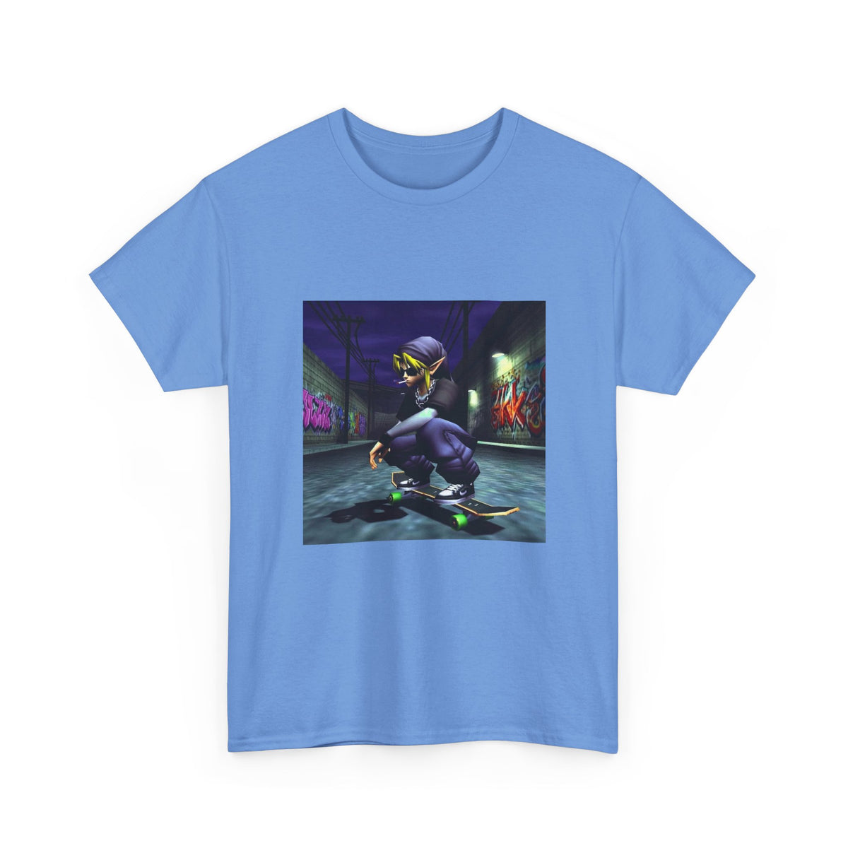 Edgy Link Skater Smoking Alley Tee