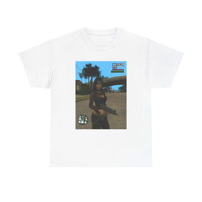 Anime Assassin Girl Holding Gun Tee