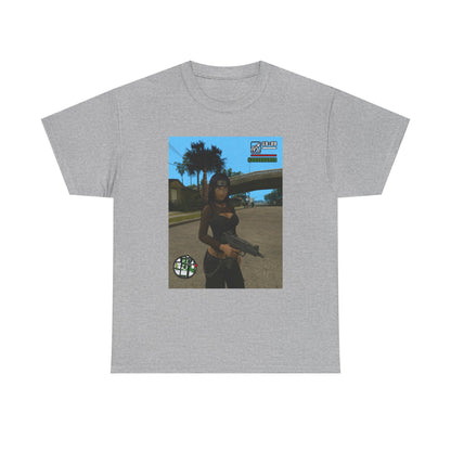 Anime Assassin Girl Holding Gun Tee