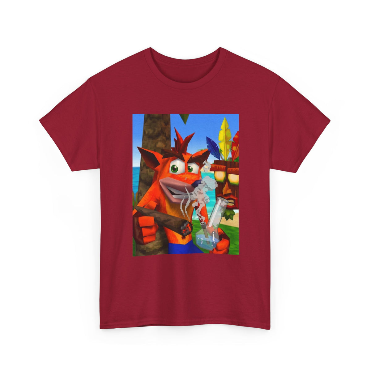 Crash Bandicoot Taking A Hit Tee