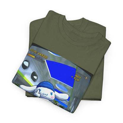 Skater Cloud Dog Flipping Bird Tee