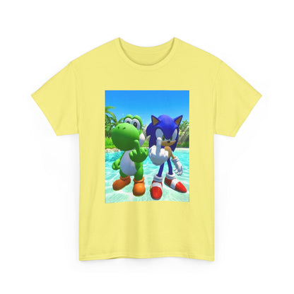 Yoshi And Sonic Flipping Off Tee