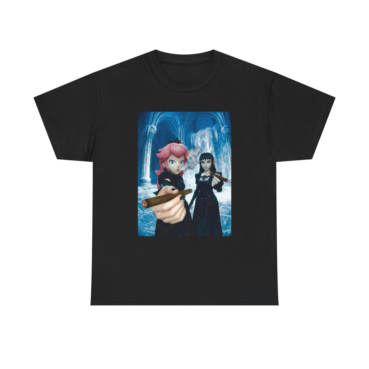 Gothic Princesses Puffing Cigars Tee