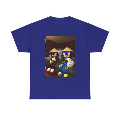 Sonic And Shadow Chilling And Smoking Tee (Design 5)