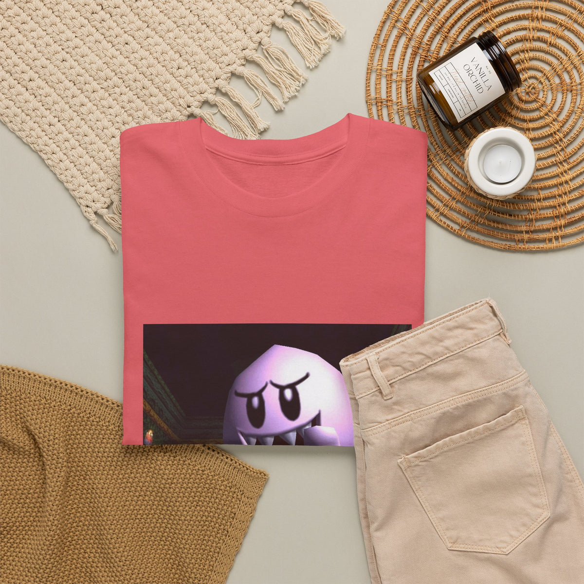 King Boo Flipping Mario The Bird Tee