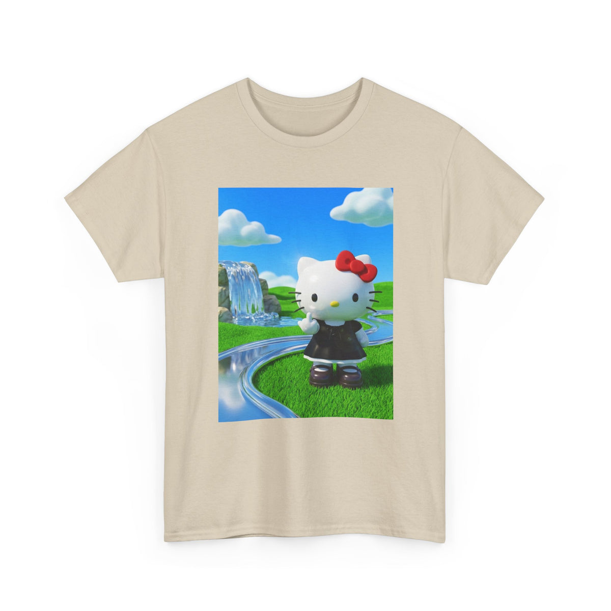 Hello Kitty Flipping Off In Wonderland