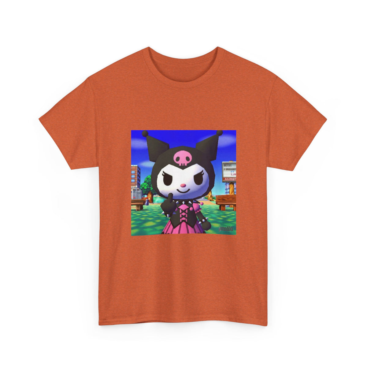 Kuromi Flipping The Bird In Animal Crossing