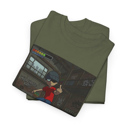 Rebellious Skater Flips Off Warehouse Scene