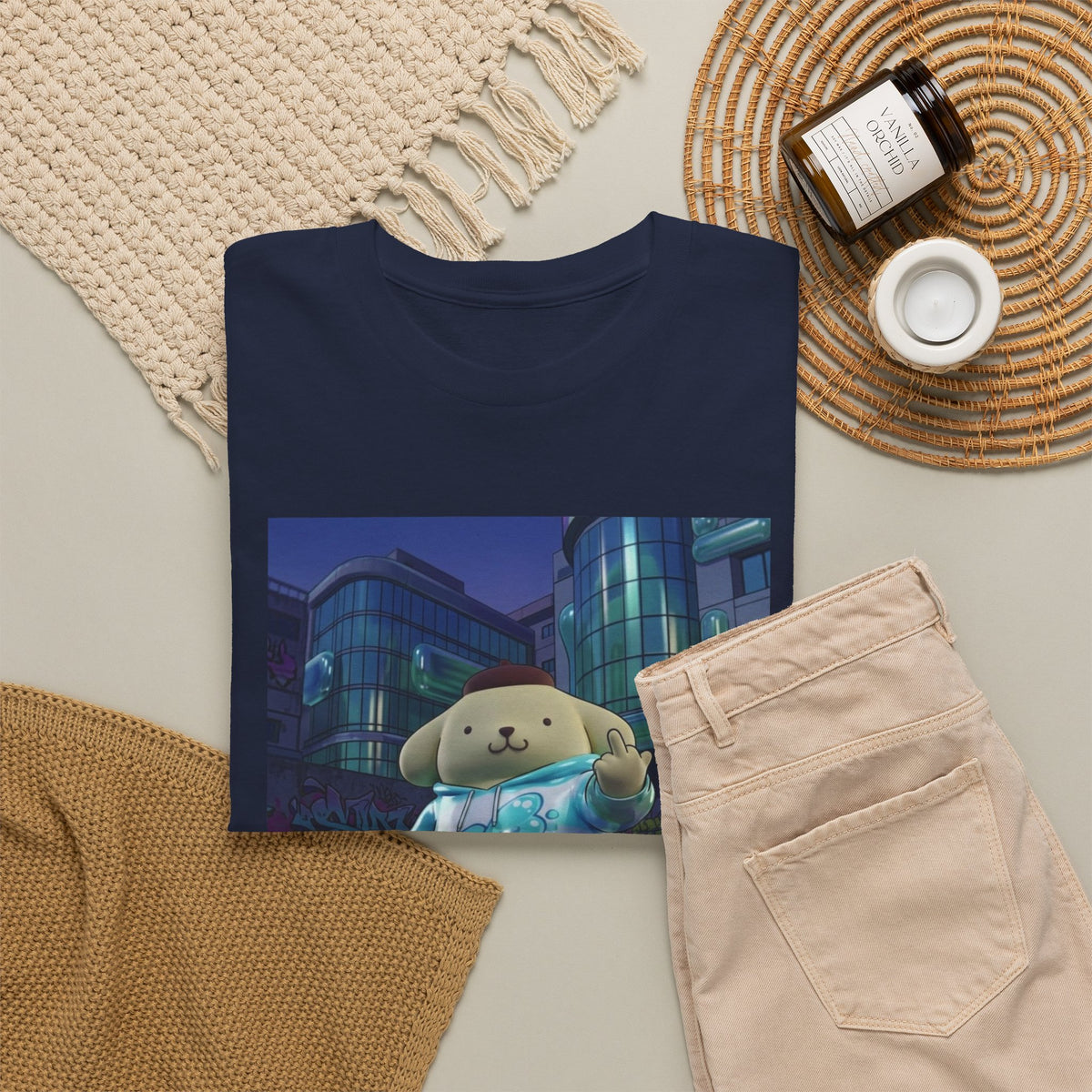 Pompompurin Flips Off In Skateshop City