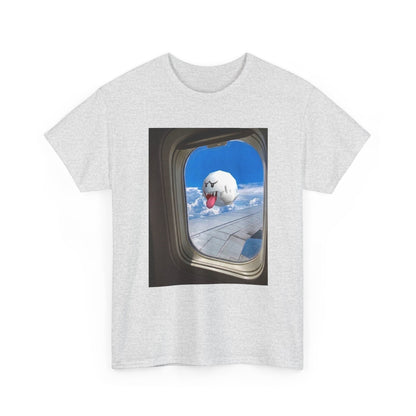 Boo Flipping Off Airplane Window Tee