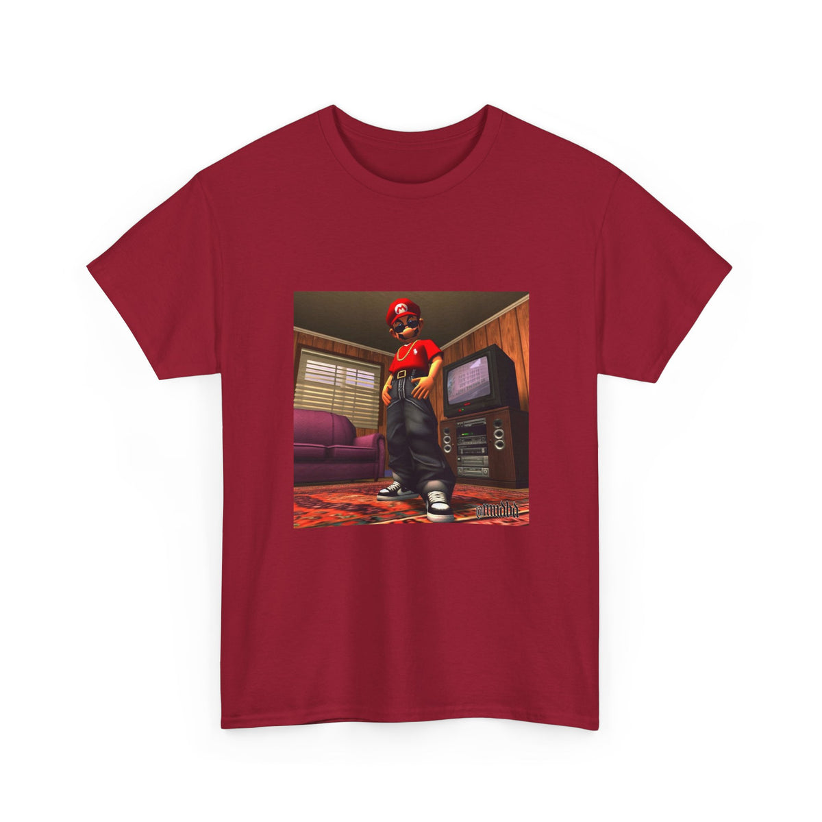 Gangster Mario Chillin' In The Crib Tee