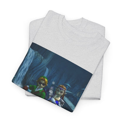 Link And Zelda Chilling With A Bong Tee