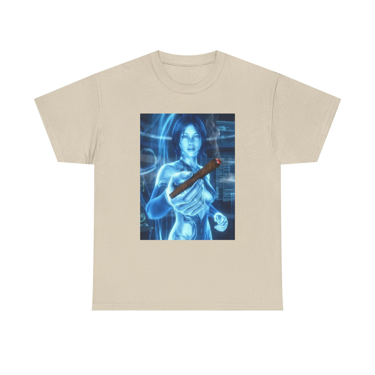 Holographic Babe Passing The Blunt Tee