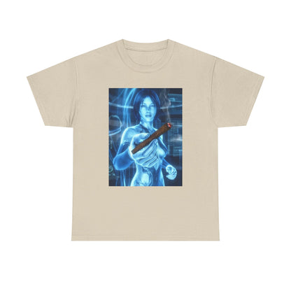 Holographic Babe Passing The Blunt Tee