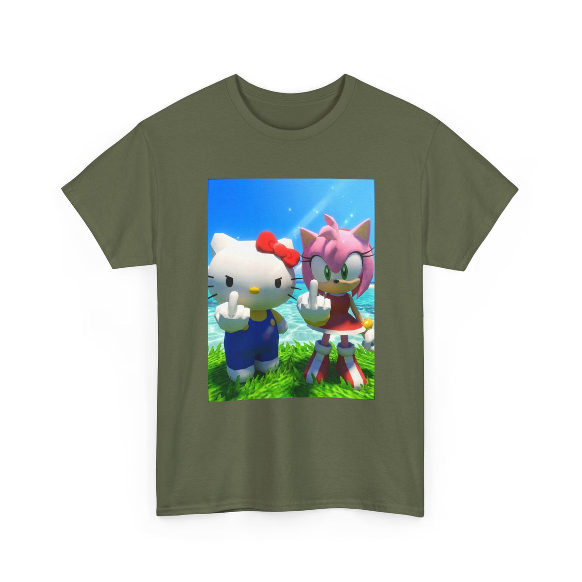 Hello Kitty And Amy Rose Flipping You Off